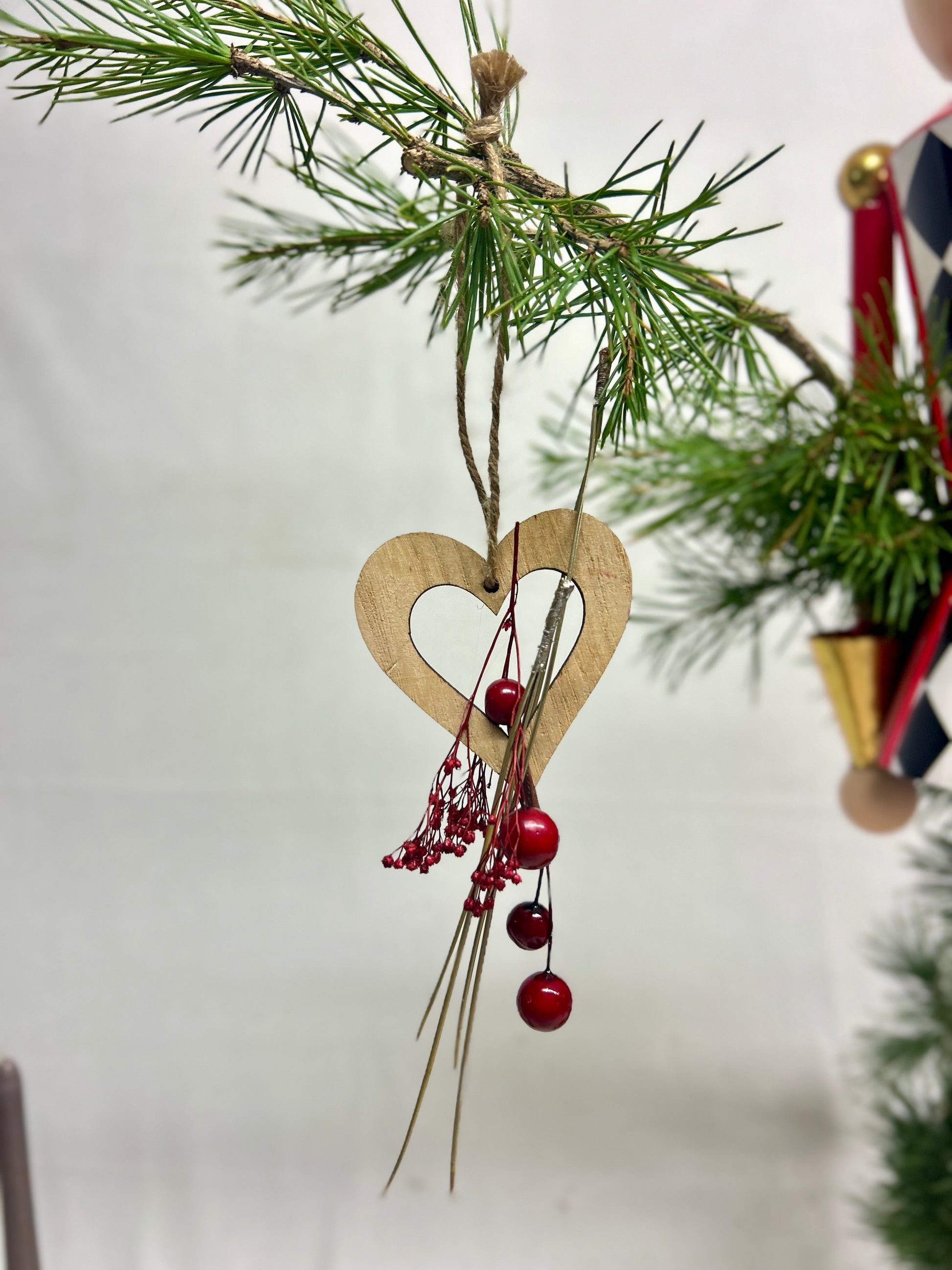 Suspension sapin - Cœur bois