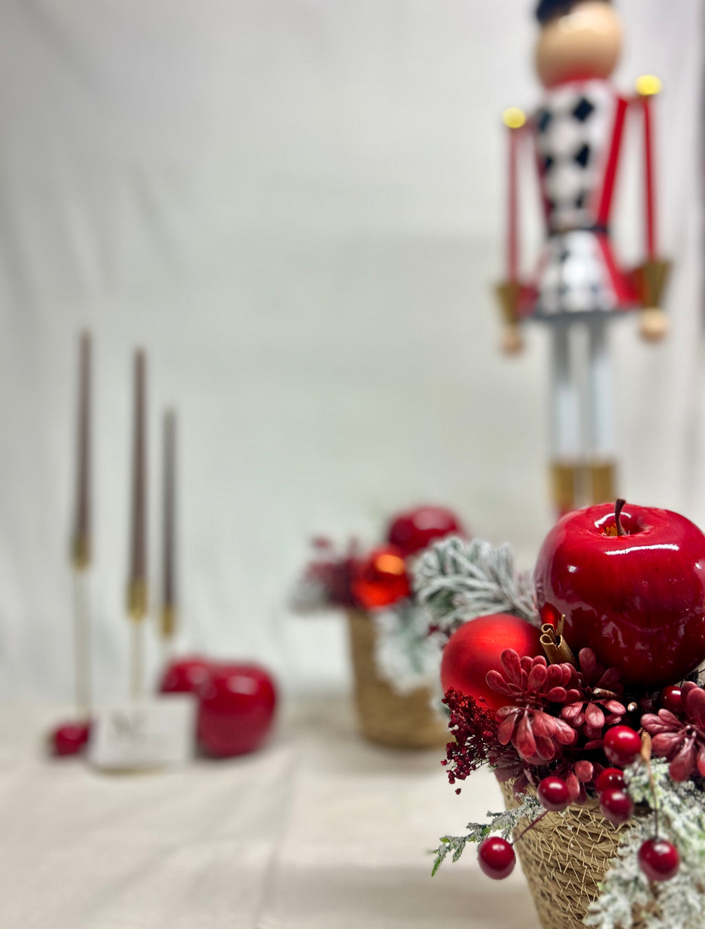 Composition panier rouge