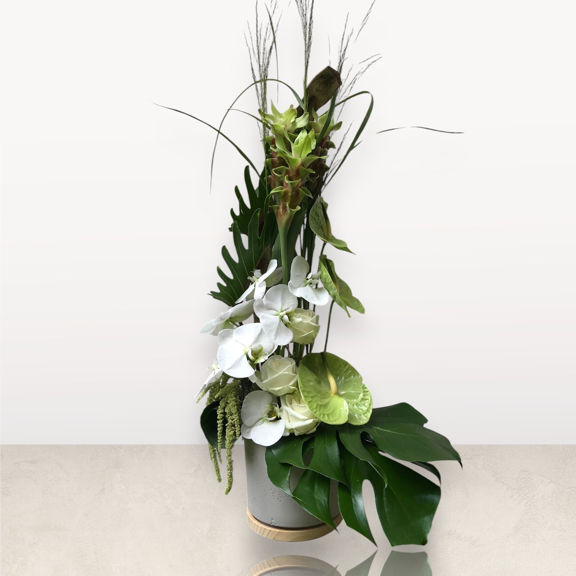 Composition en hauteur – pureté blanche