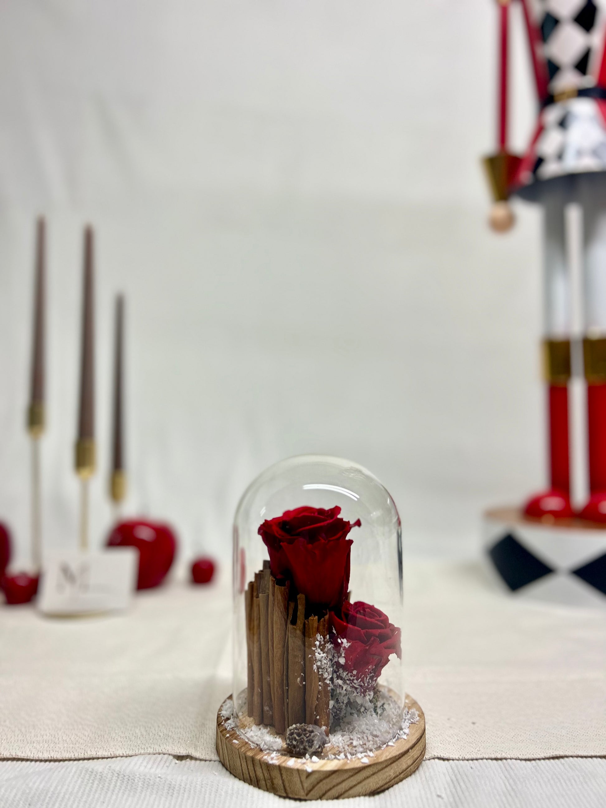 Rose éternelle rouge