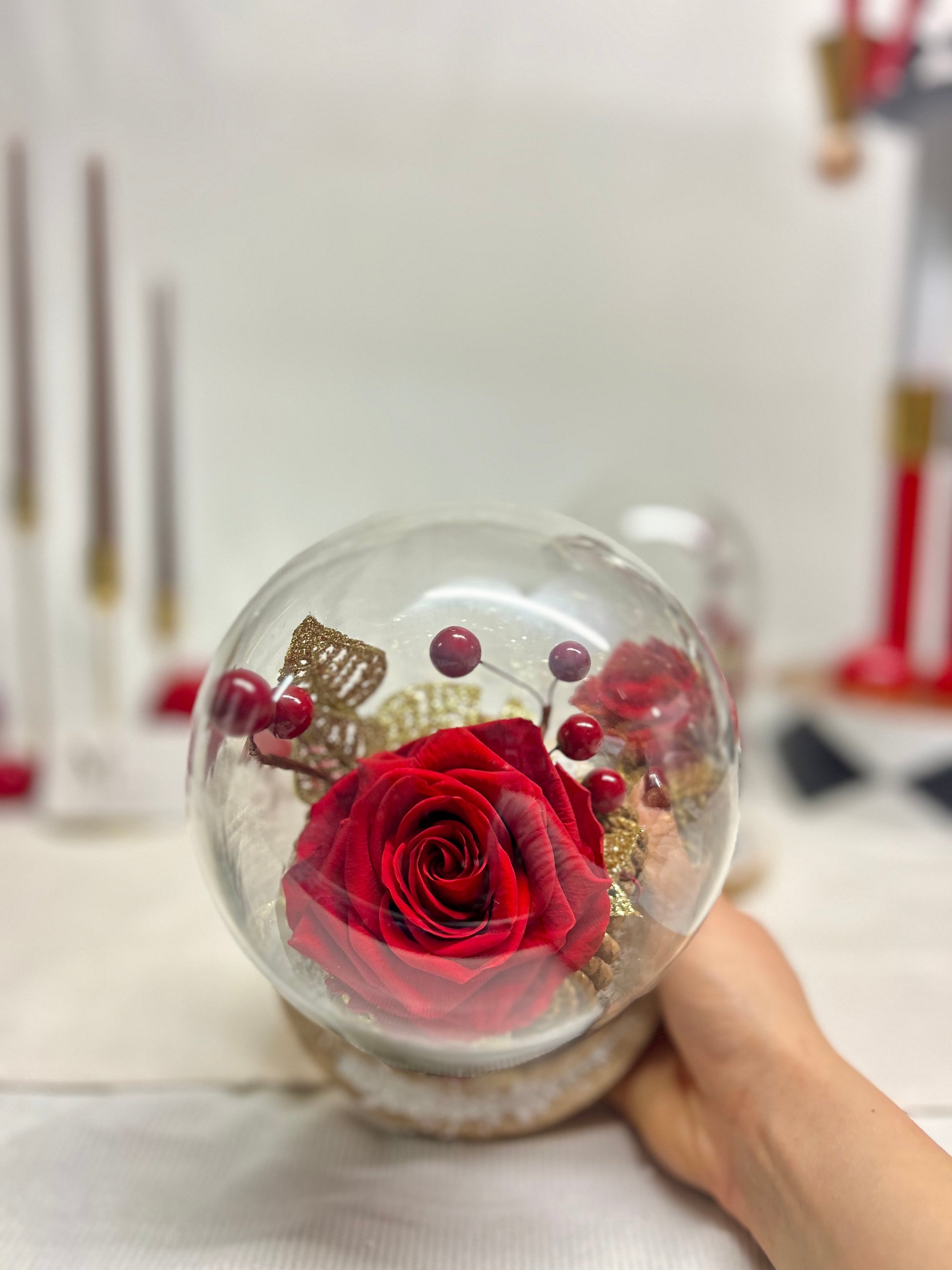 Rose éternelle rouge (XL)